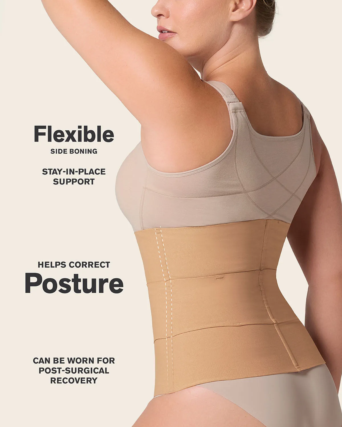 3-Belt Custom Waist Cincher with Lumbar Support