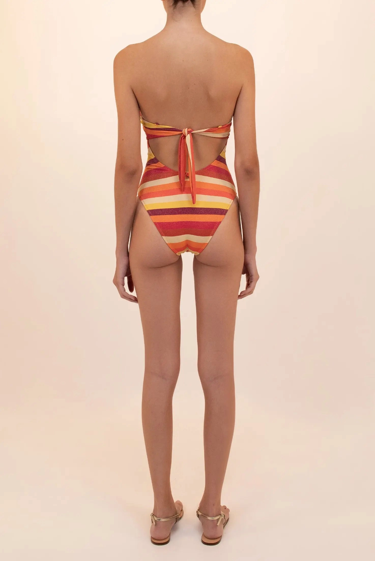  SUNSET BANDEAU ONE-PIECE GOLDEN RING