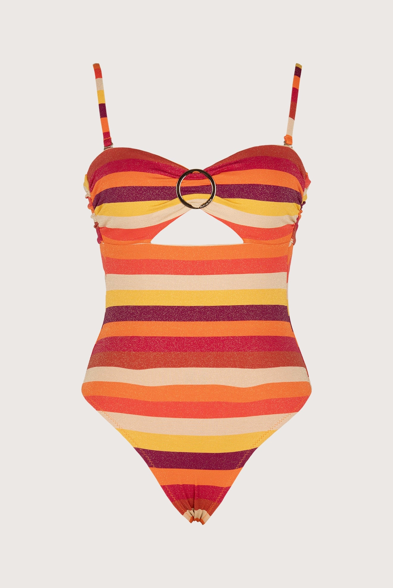  SUNSET BANDEAU ONE-PIECE GOLDEN RING