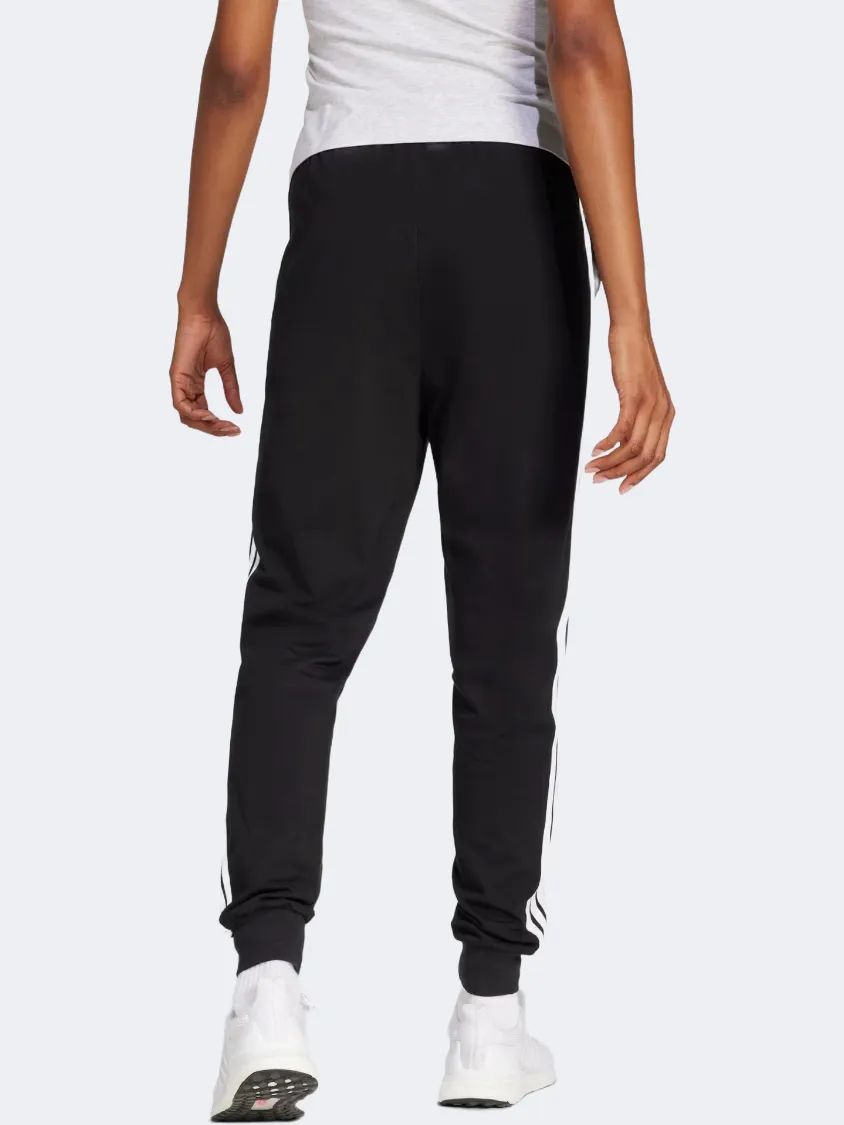 Adidas Essentials 3 Stripes Jogger Women Sportswear Pant Black