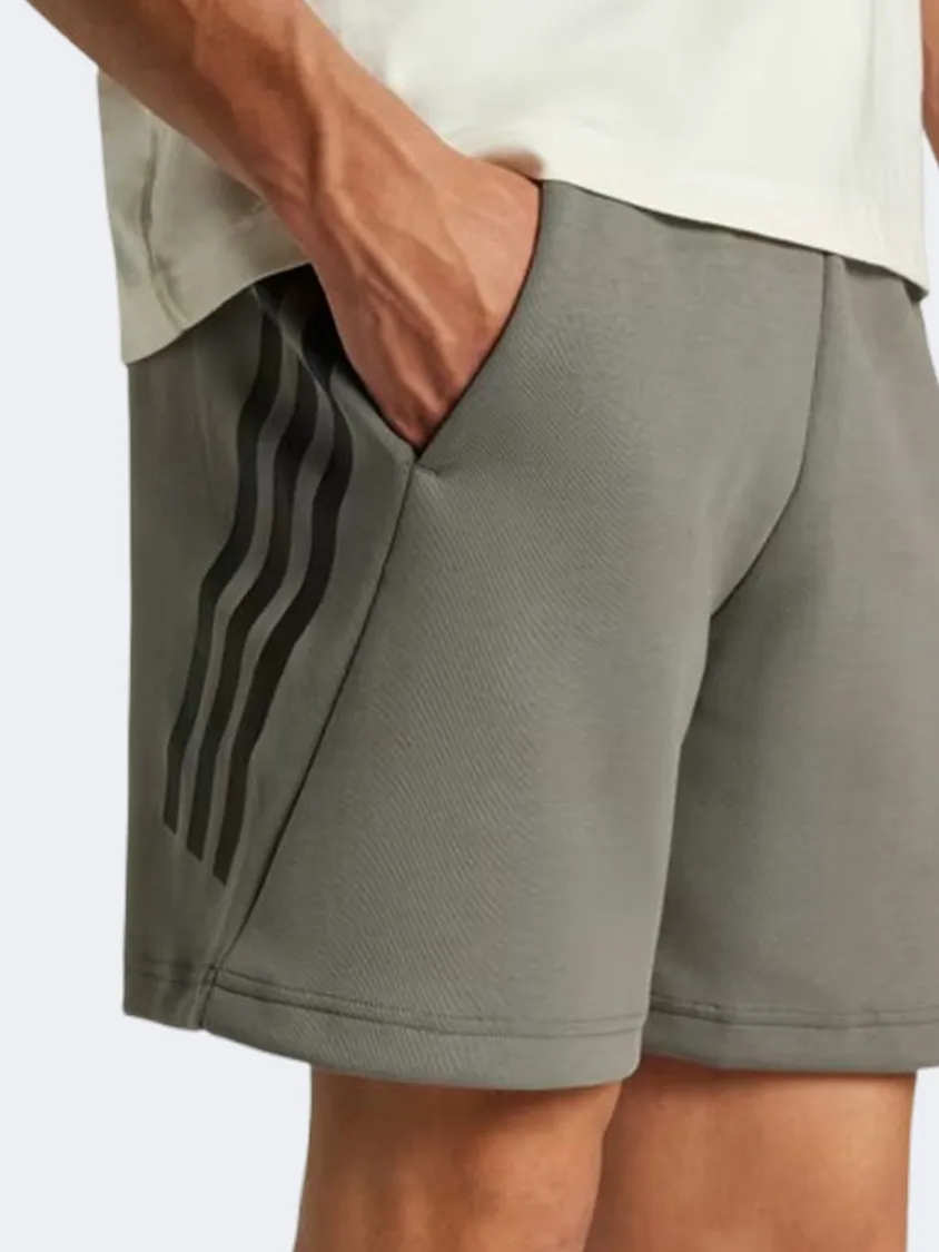Adidas Future Icons 3 Stripes Men sportswear Short Grey Four