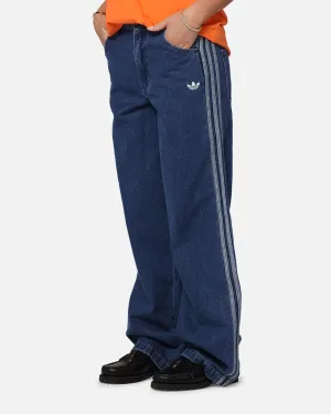 Adidas Women's Denim 3-Stripes Track Pants Indigo Denim