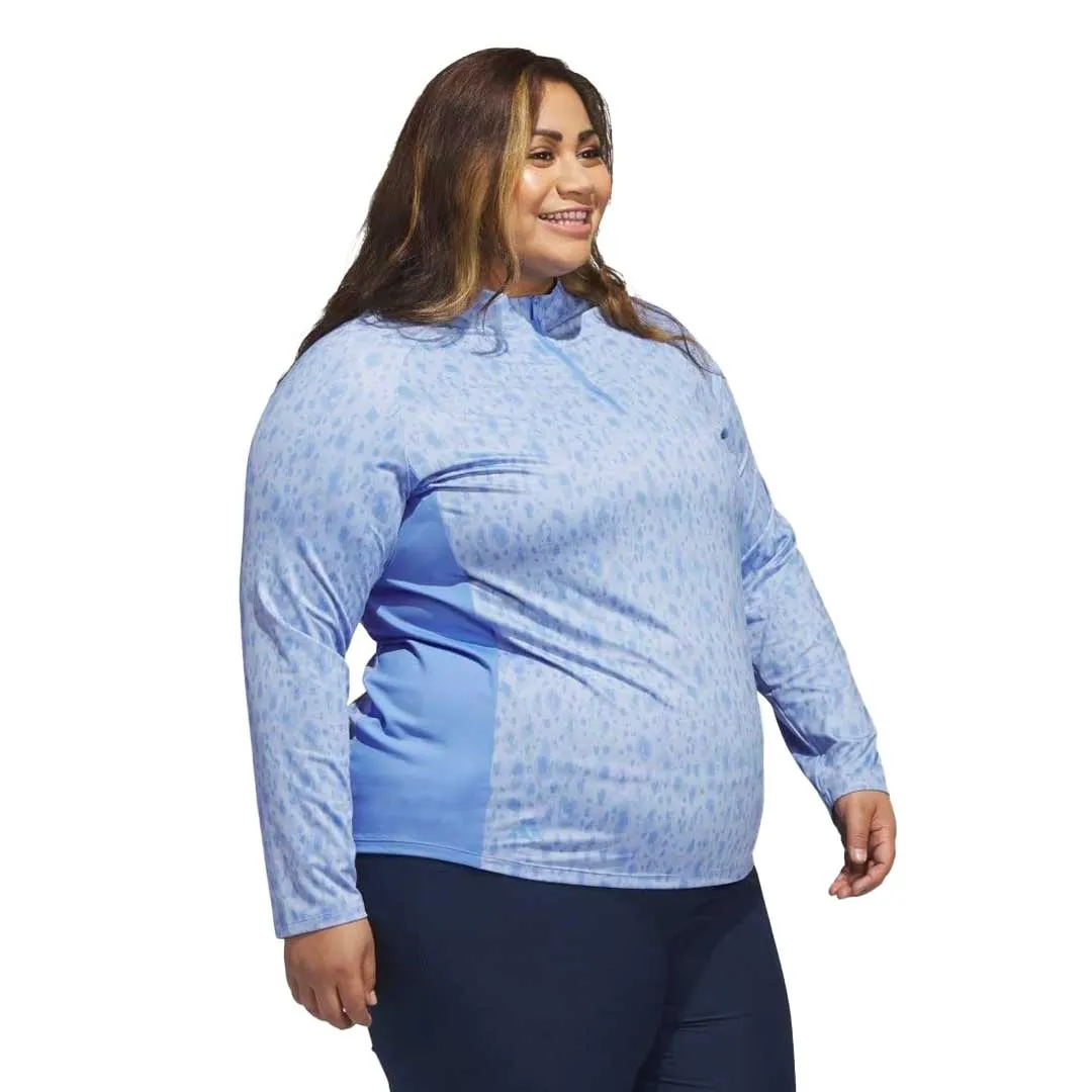 adidas - Women's Ultimate365 Quarter Zip Long Sleeve Golf Polo (Plus Size) (HT1248)