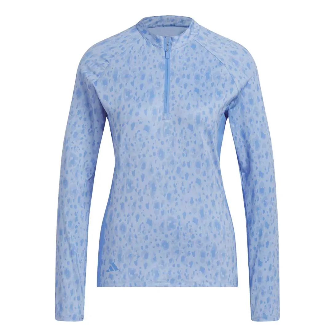 adidas - Women's Ultimate365 Quarter Zip Long Sleeve Golf Polo (Plus Size) (HT1248)
