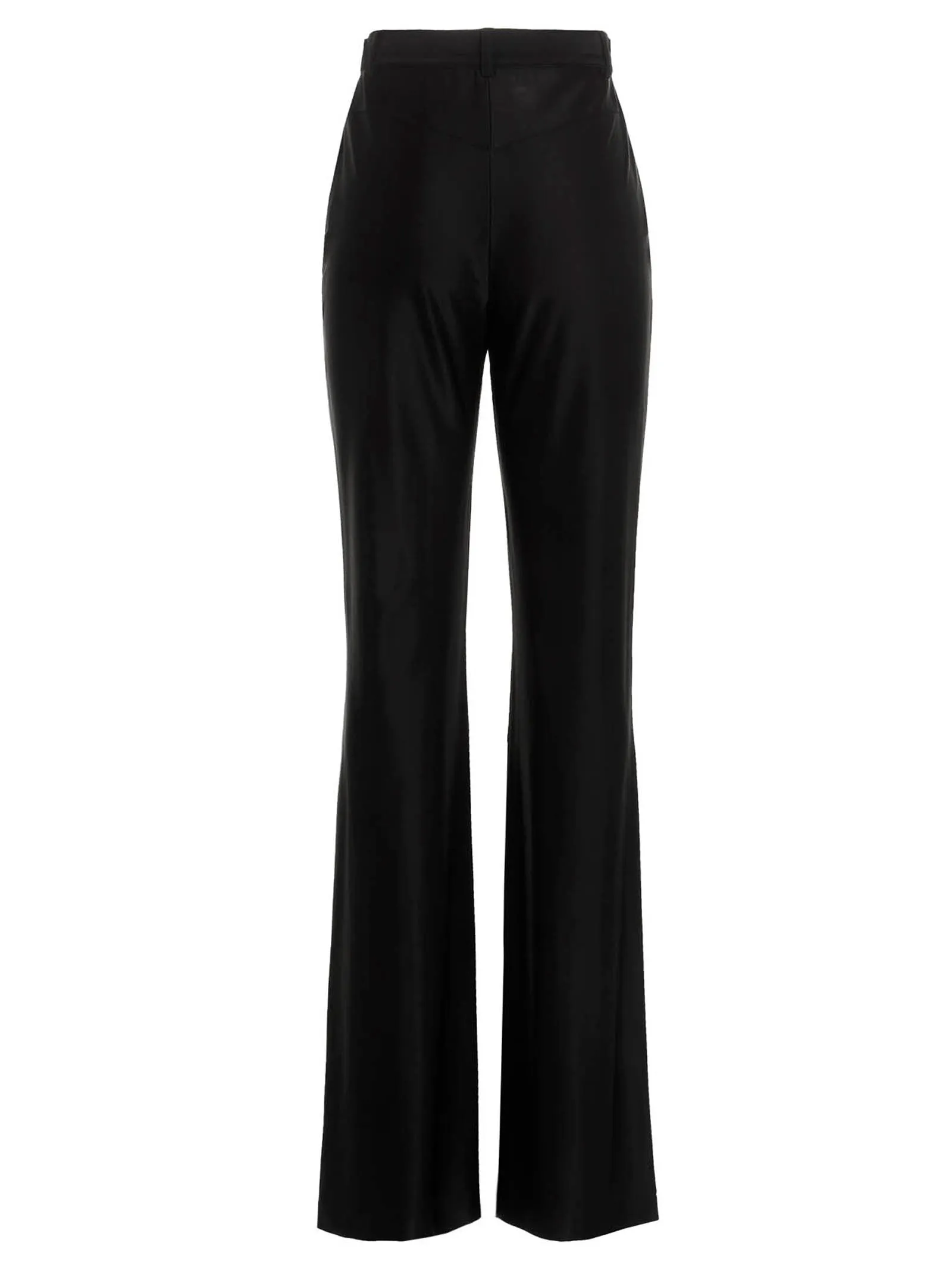 Alexandre Vauthier Flared High-Waisted Satin Pants