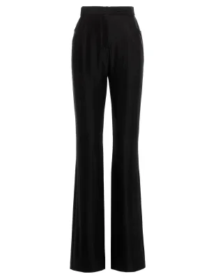Alexandre Vauthier Flared High-Waisted Satin Pants