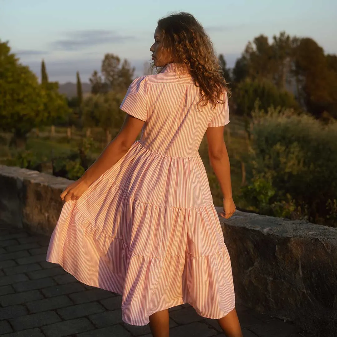 Arroyo Dress, Pink Stripe