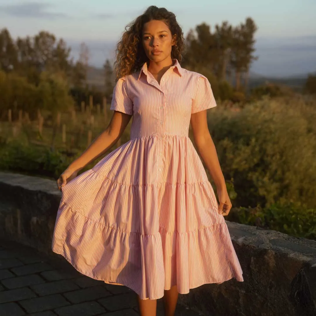 Arroyo Dress, Pink Stripe