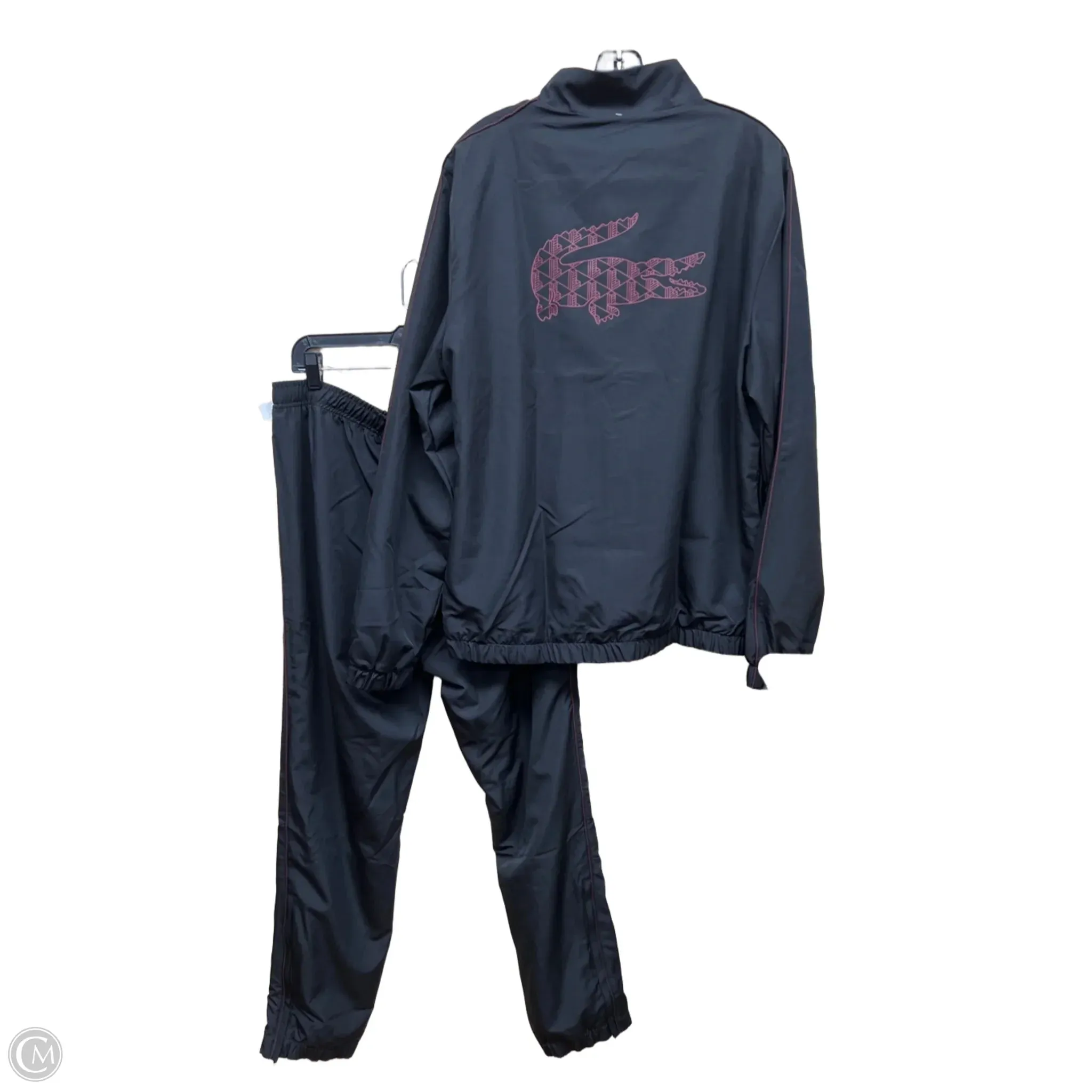 Athletic Pants 2pc By Lacoste In Black, Size: L
