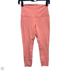 Athletic Pants By Lululemon In Orange, Size: 6