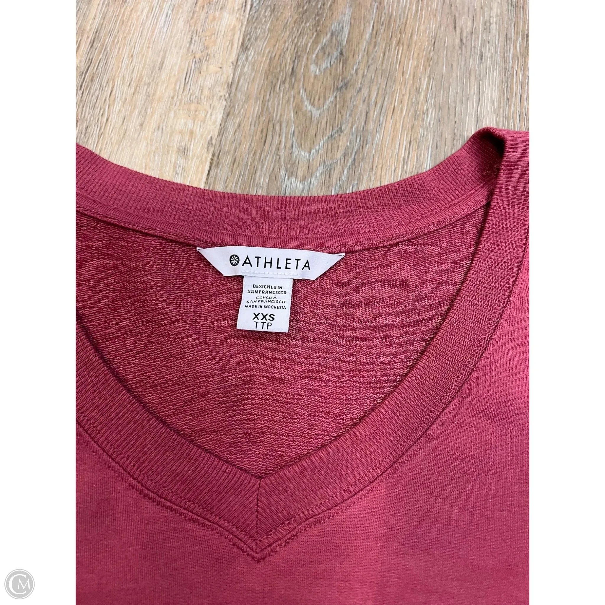 Athletic Top Long Sleeve Collar By Athleta In Pink, Size: Xxs