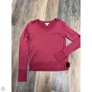 Athletic Top Long Sleeve Collar By Athleta In Pink, Size: Xxs