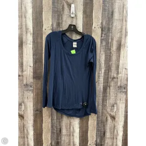 Athletic Top Long Sleeve Crewneck By Calia In Navy, Size: M