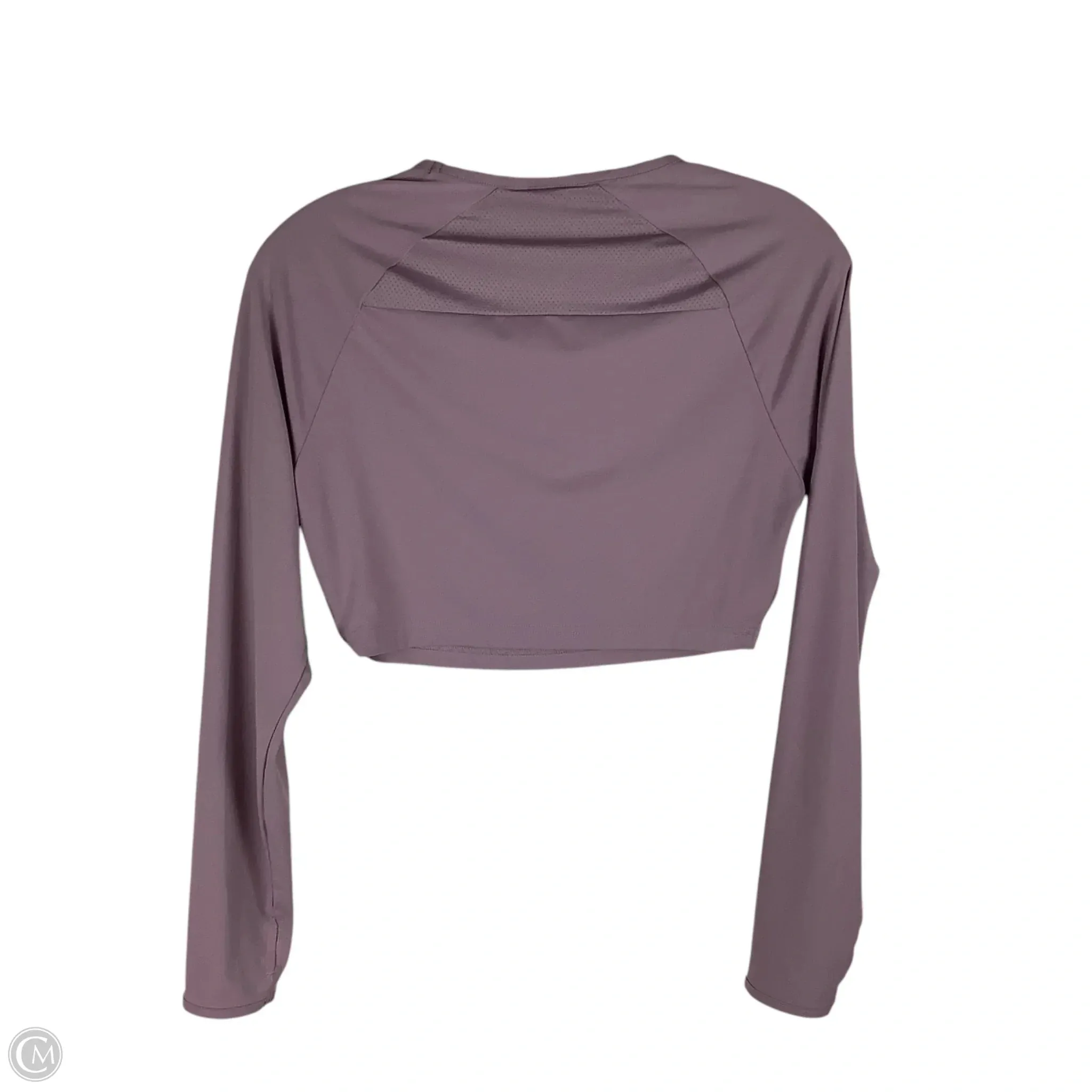 Athletic Top Long Sleeve Crewneck By Gym Shark In Purple, Size: S