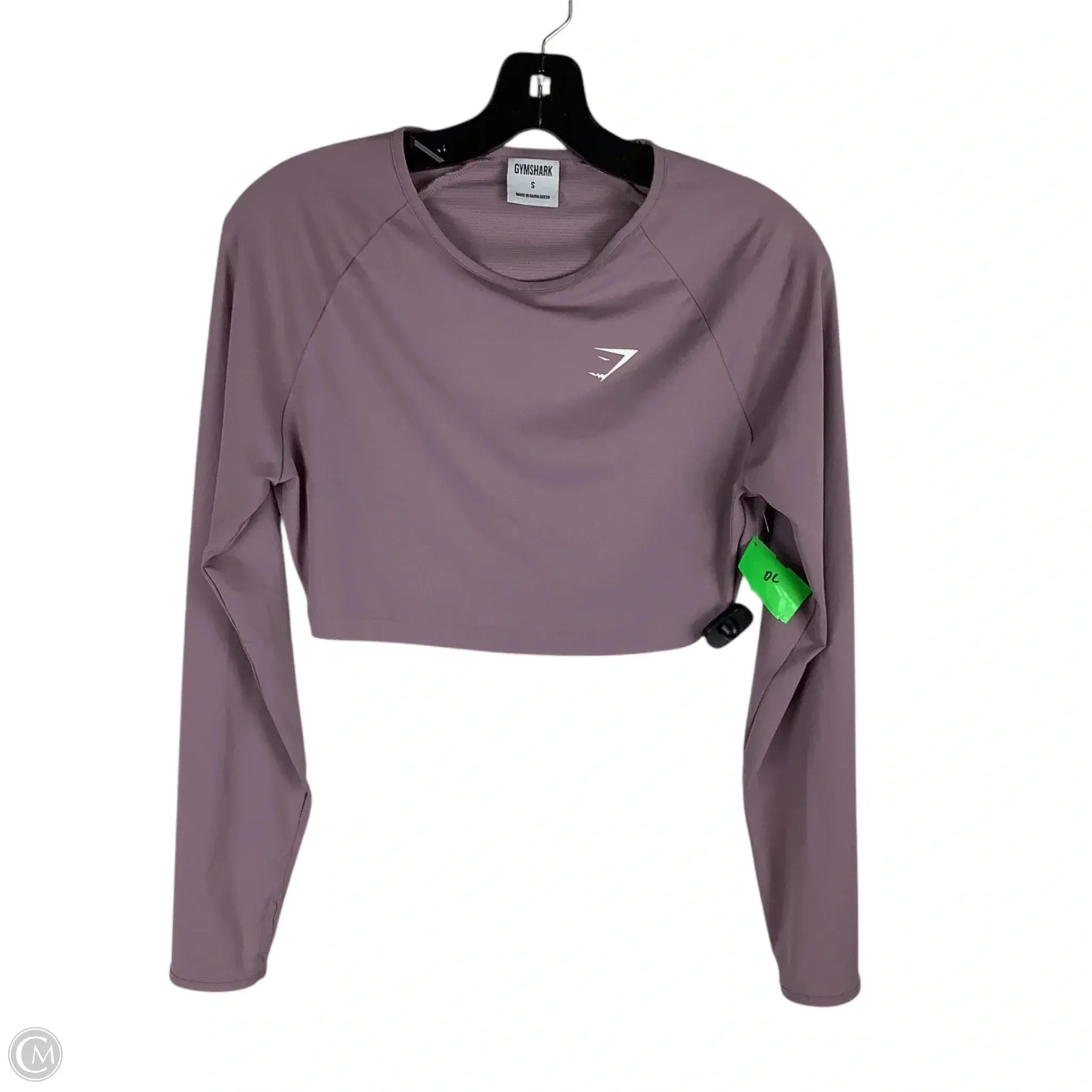 Athletic Top Long Sleeve Crewneck By Gym Shark In Purple, Size: S