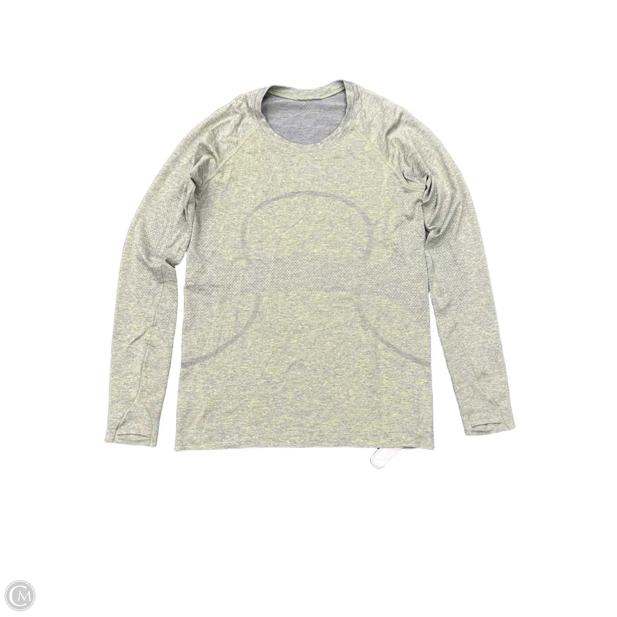 Athletic Top Long Sleeve Crewneck By Lululemon In Green, Size: 10