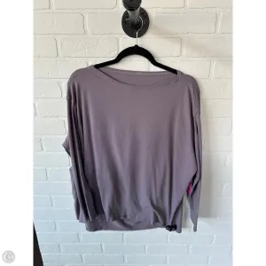 Athletic Top Long Sleeve Crewneck By Lululemon In Purple, Size: M