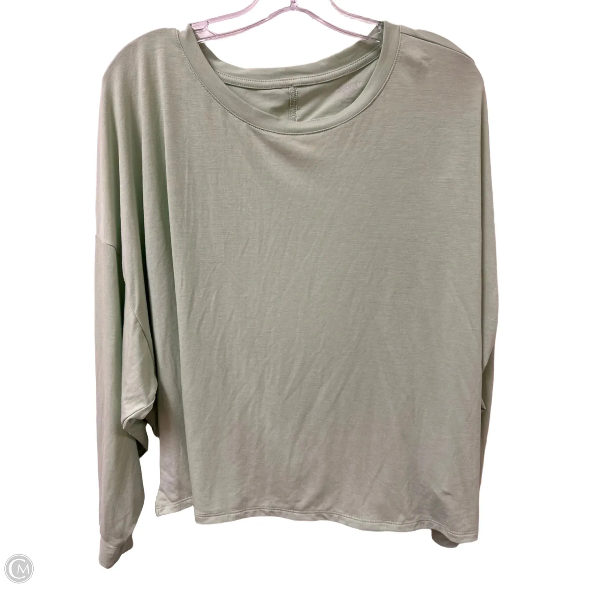 Athletic Top Long Sleeve Crewneck By Old Navy In Green, Size: 2x
