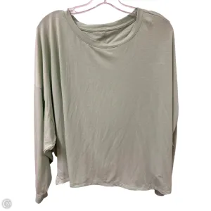 Athletic Top Long Sleeve Crewneck By Old Navy In Green, Size: 2x