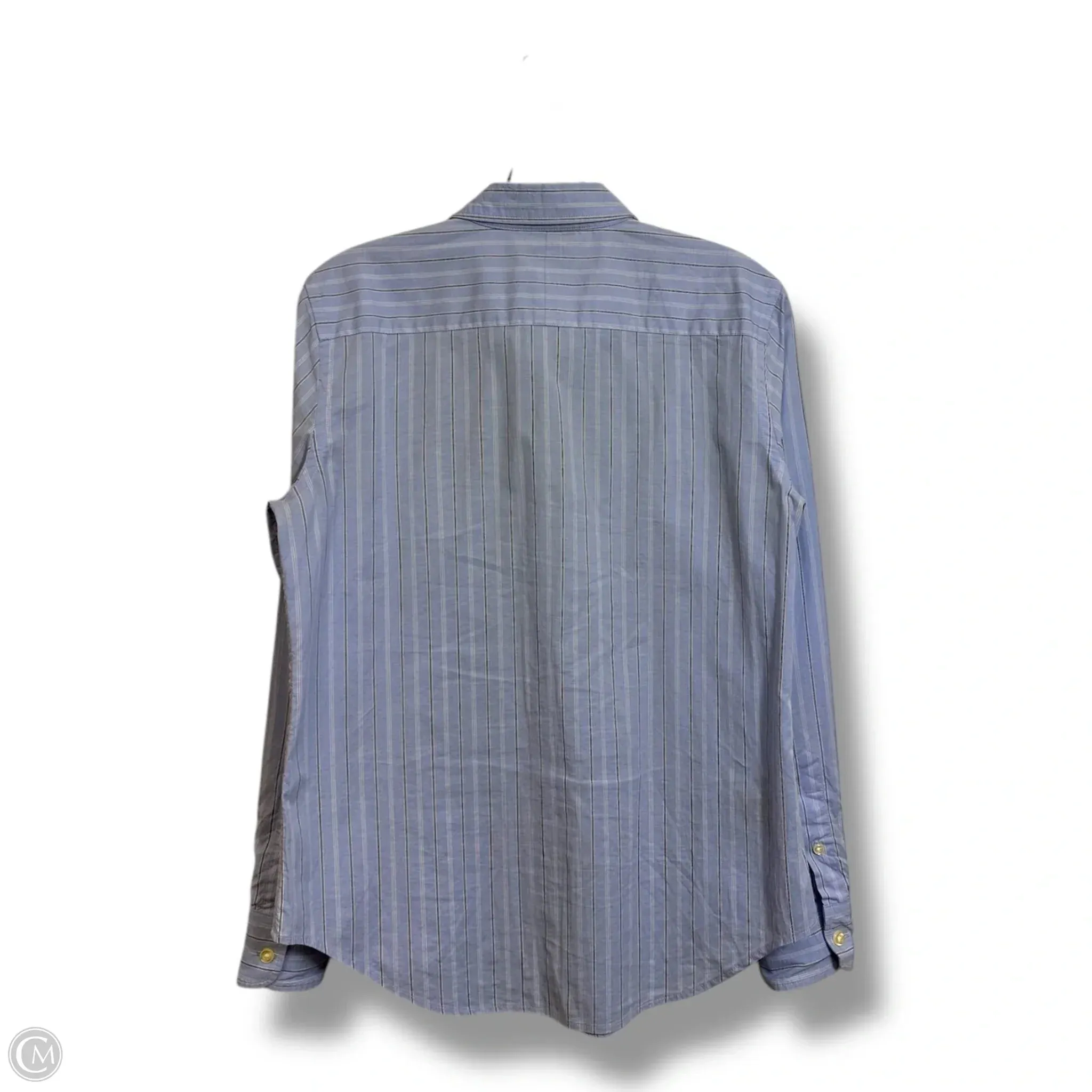 Blouse Long Sleeve By Lauren By Ralph Lauren In Blue, Size: 8