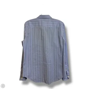 Blouse Long Sleeve By Lauren By Ralph Lauren In Blue, Size: 8