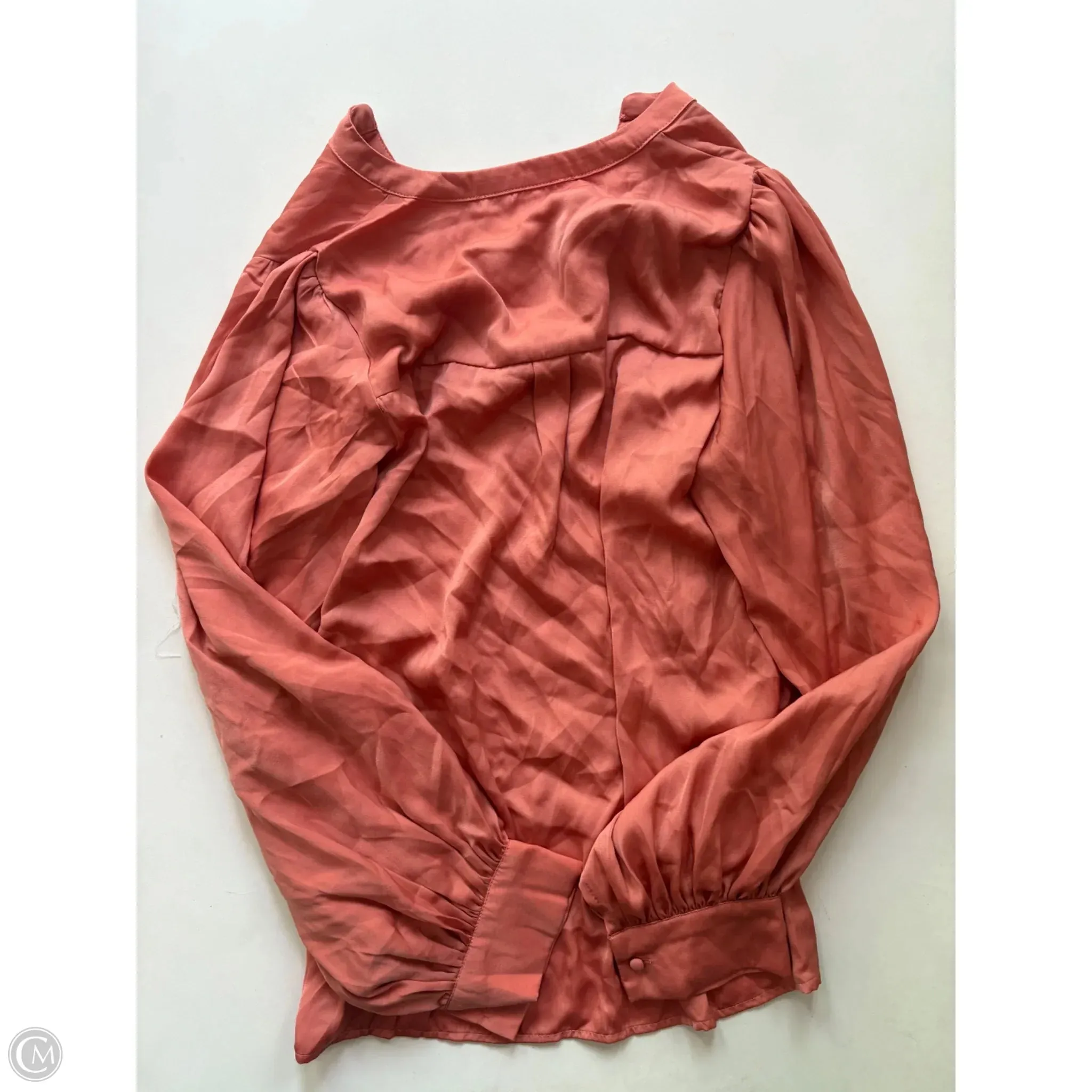 Blouse Long Sleeve By vine and love In Orange, Size: S