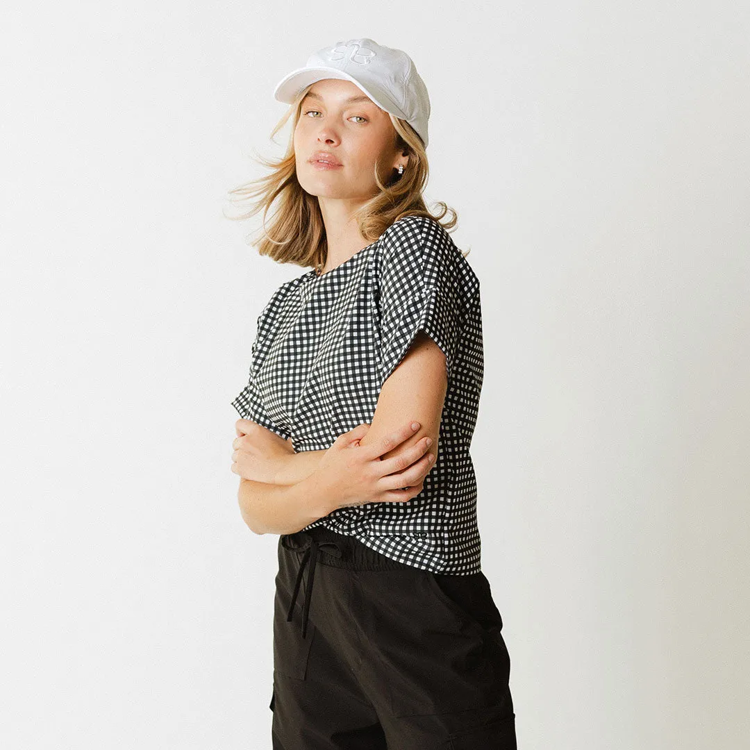 Boss Tee, Black Check