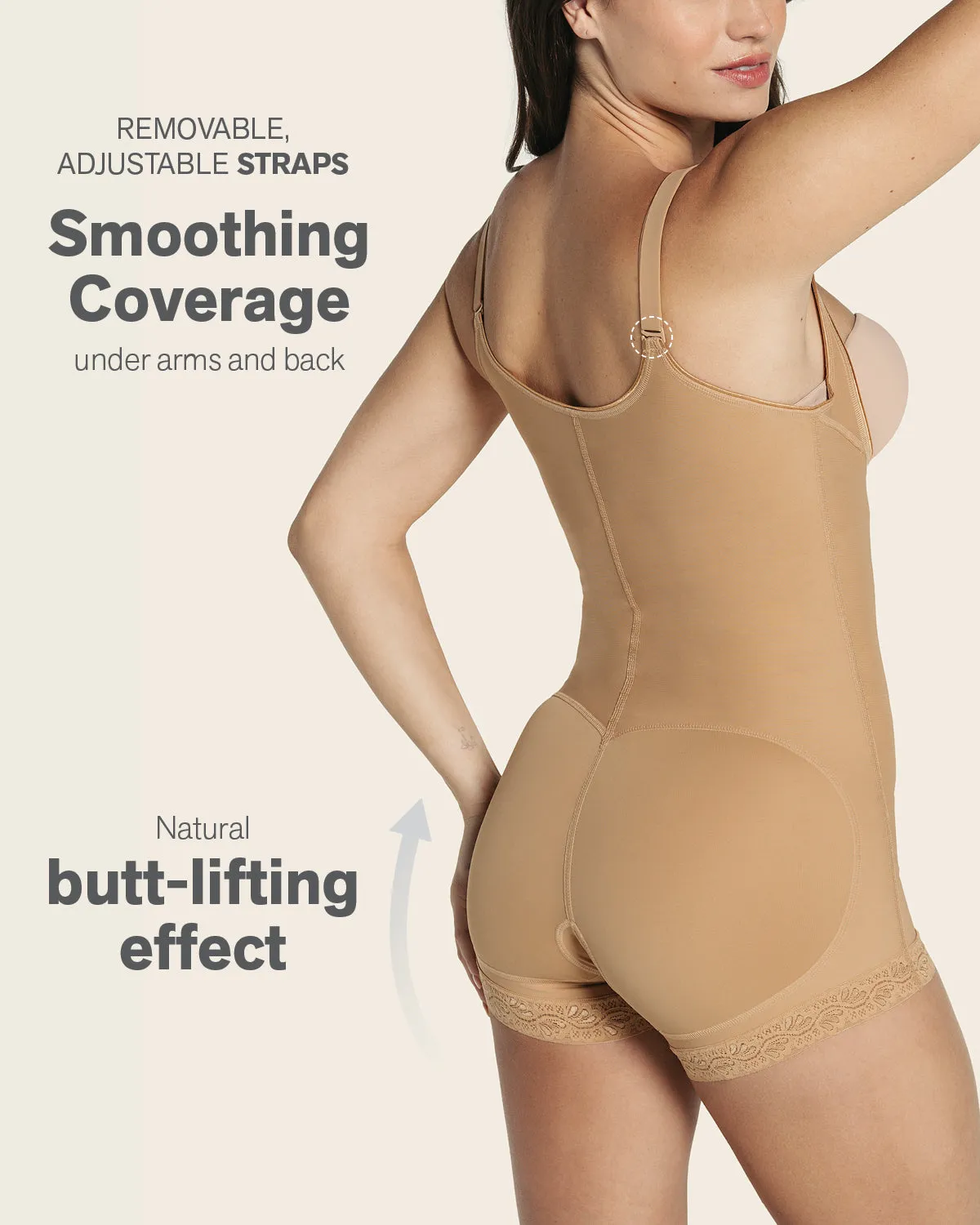 Boyshort Bottom Body Shaper with Firm Compression