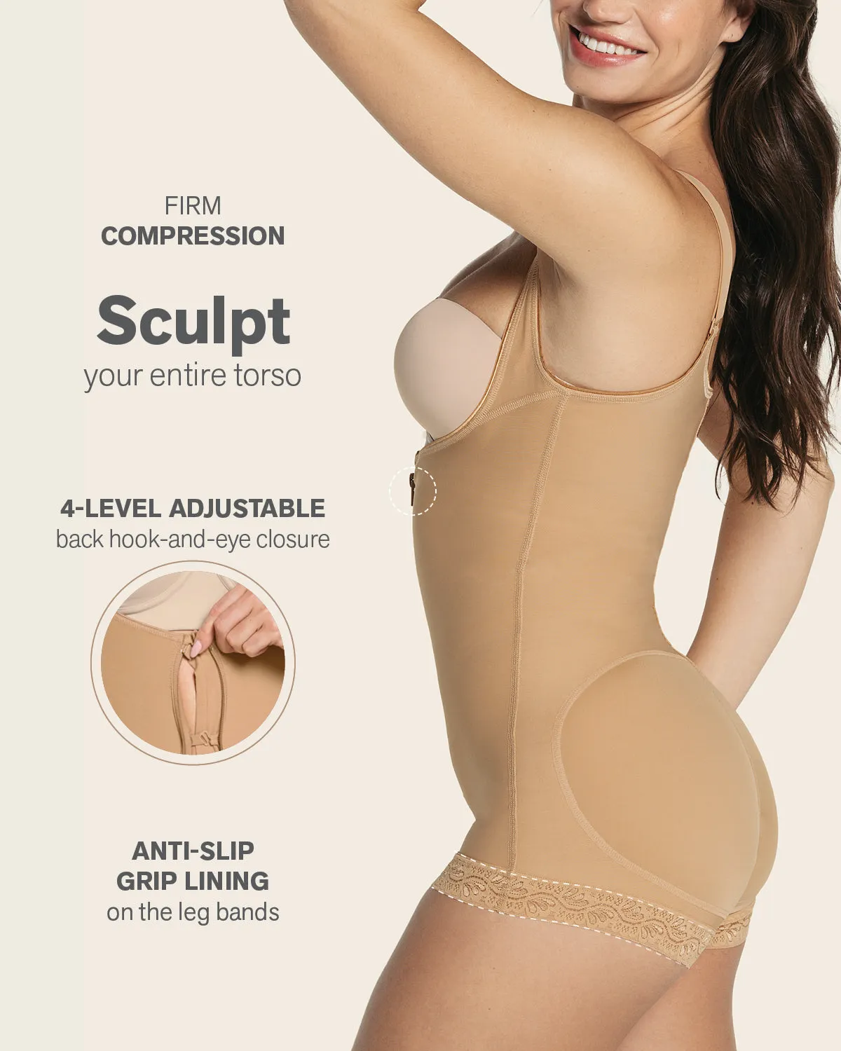 Boyshort Bottom Body Shaper with Firm Compression