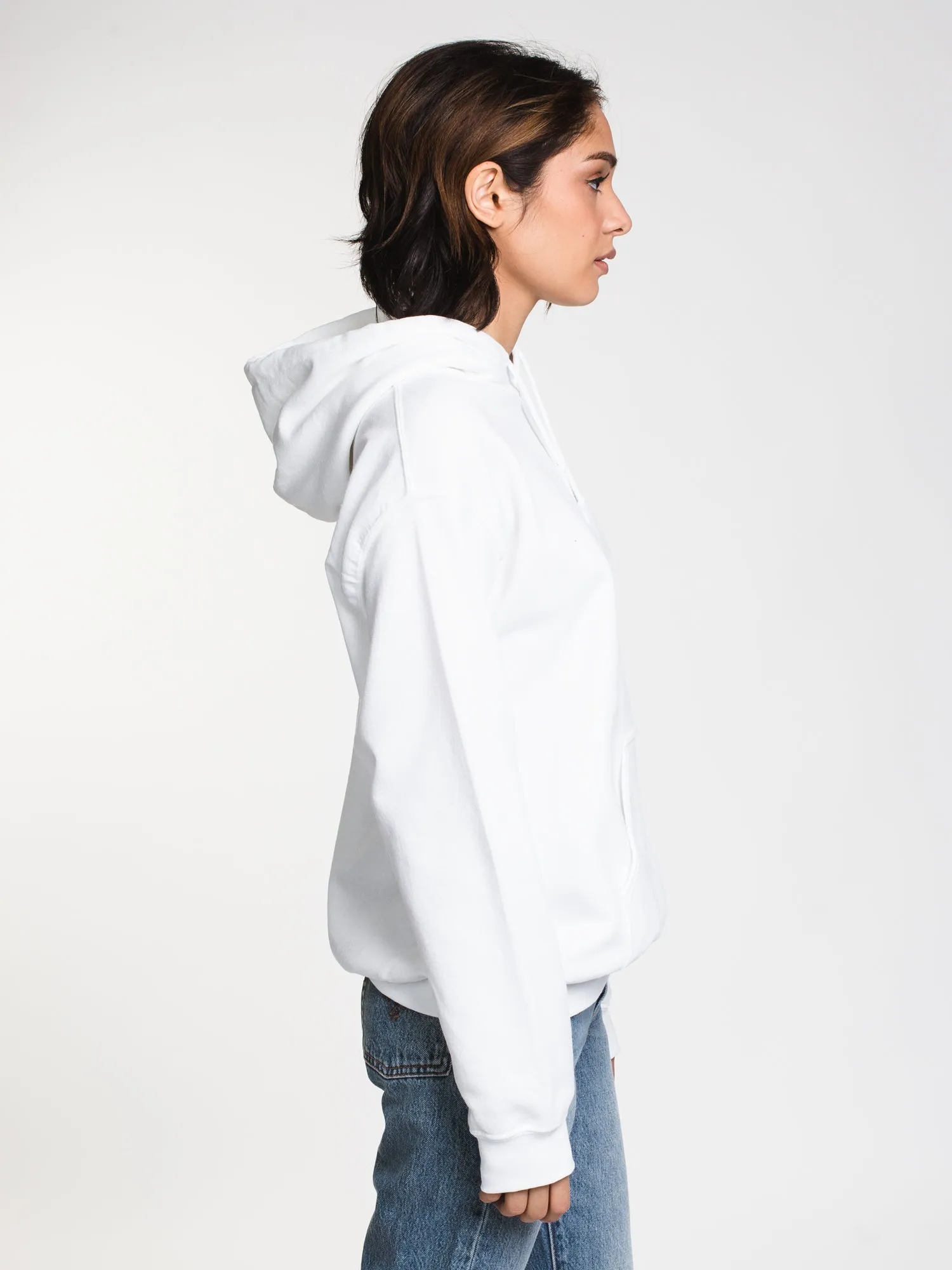 BRUH GIRL EMB HD - WHITE-L - CLEARANCE