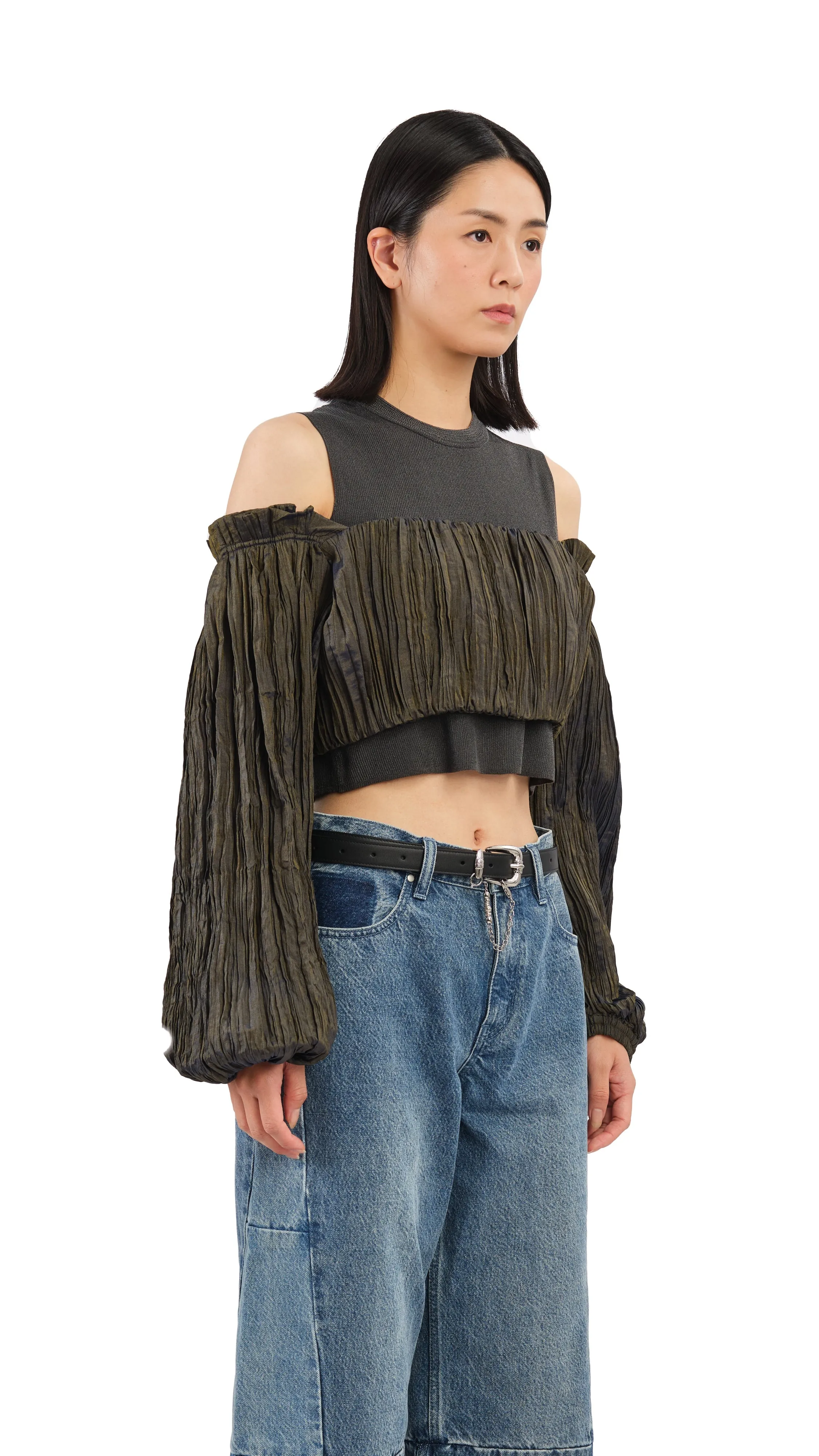 Bubble Sleeves Top