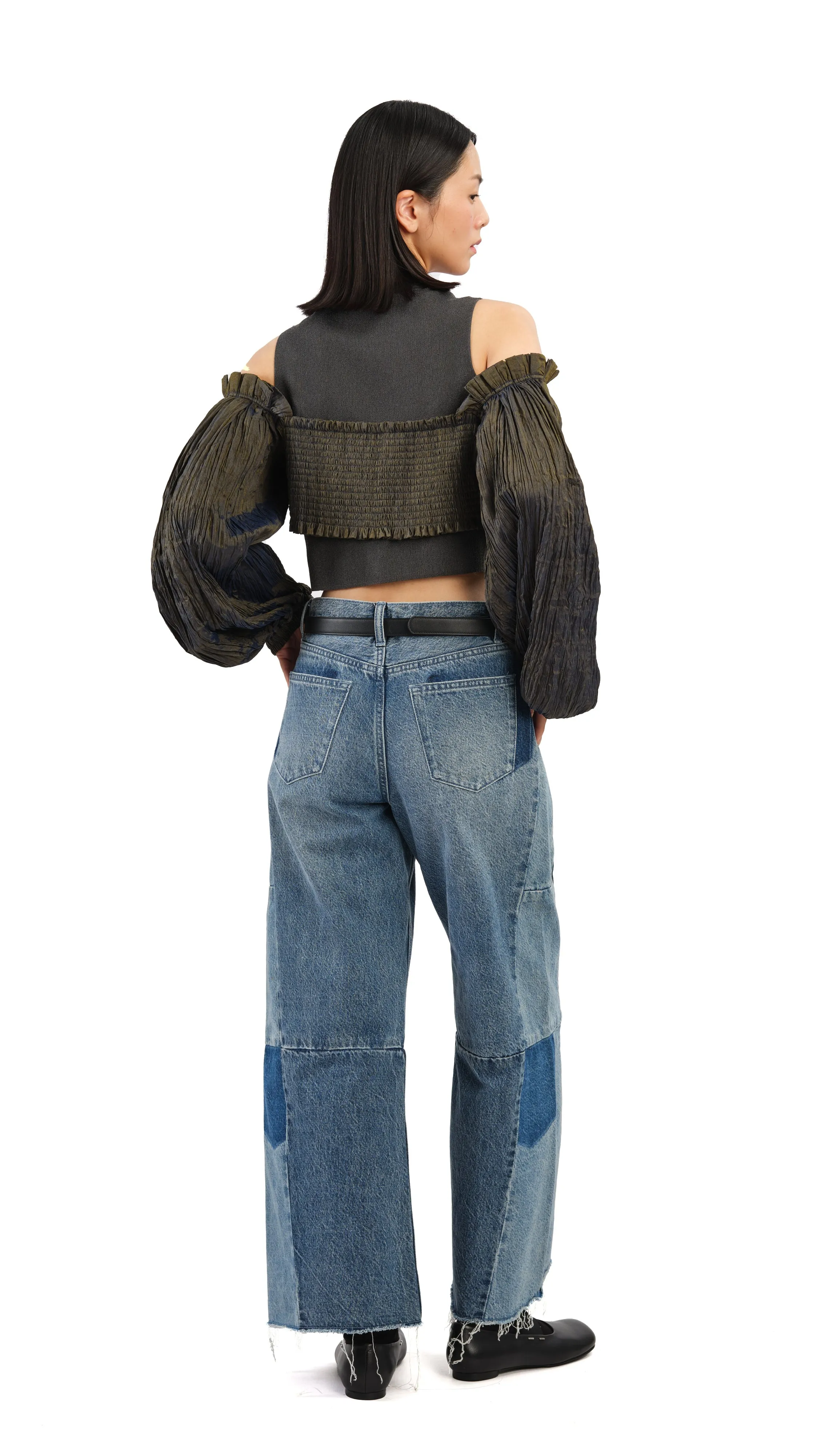 Bubble Sleeves Top