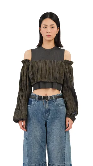 Bubble Sleeves Top