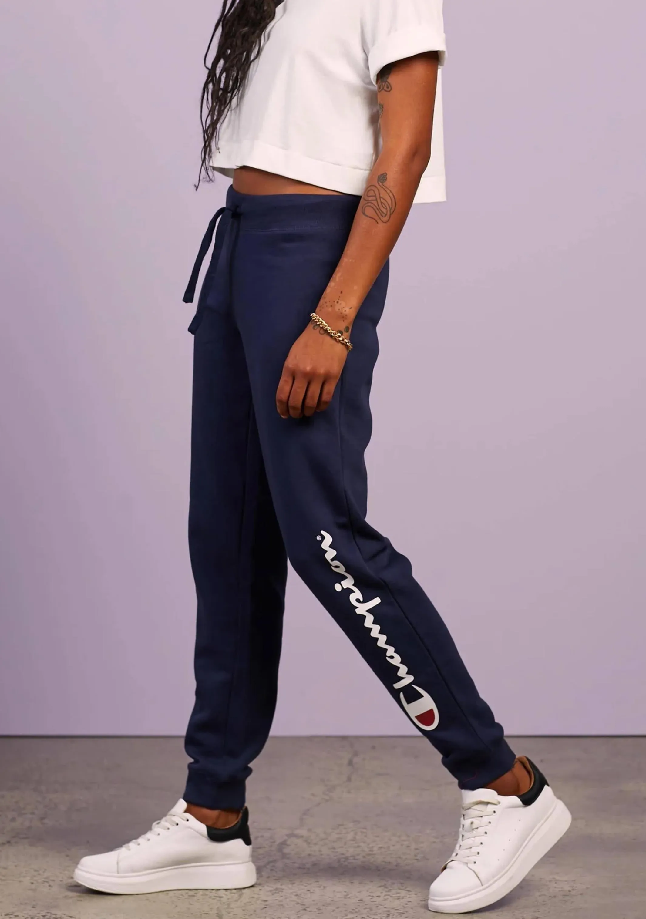 Champion Women's Script Cuff Pants Navy