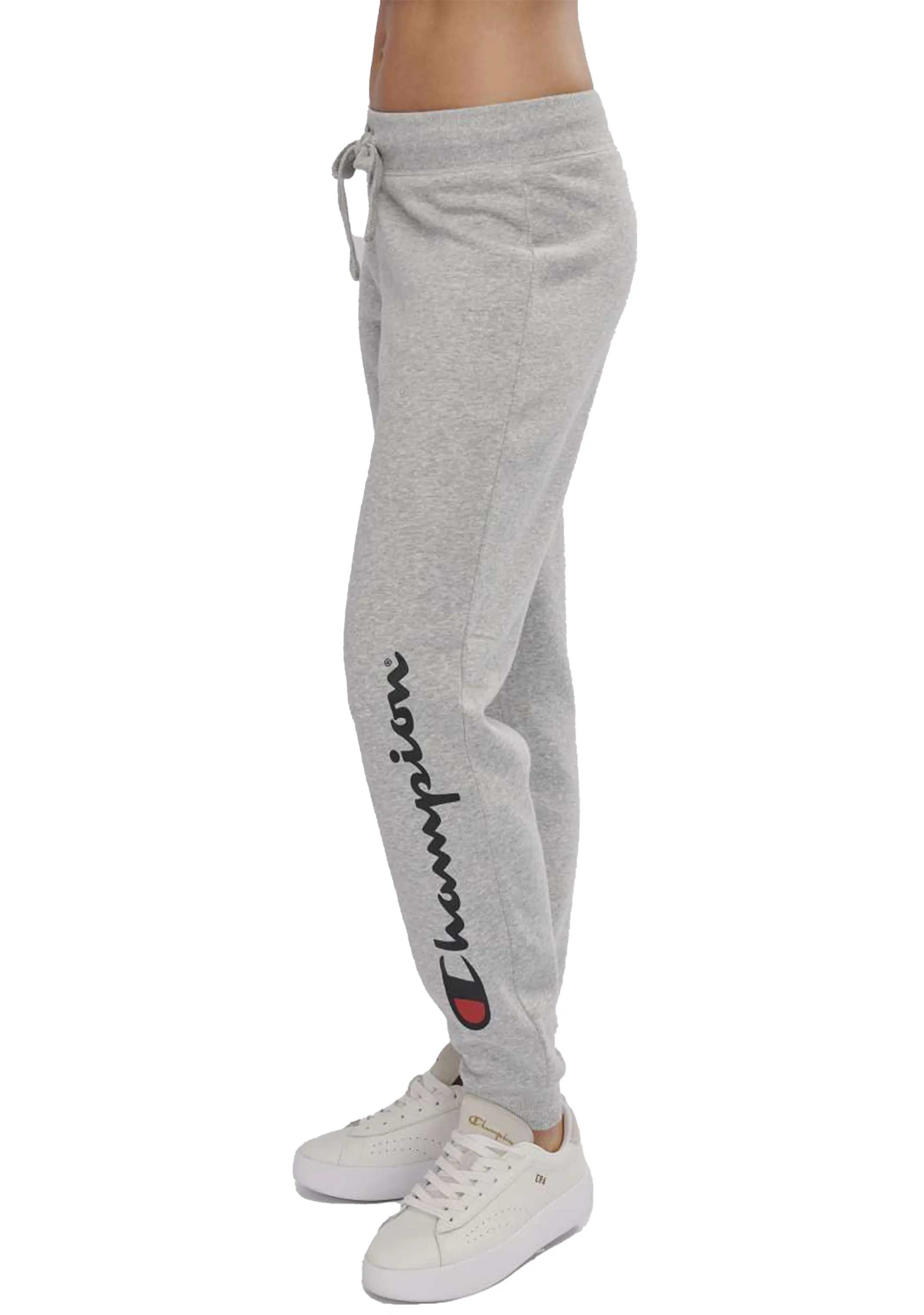 Champion Women's Script Cuff Pants Oxford Heather Grey