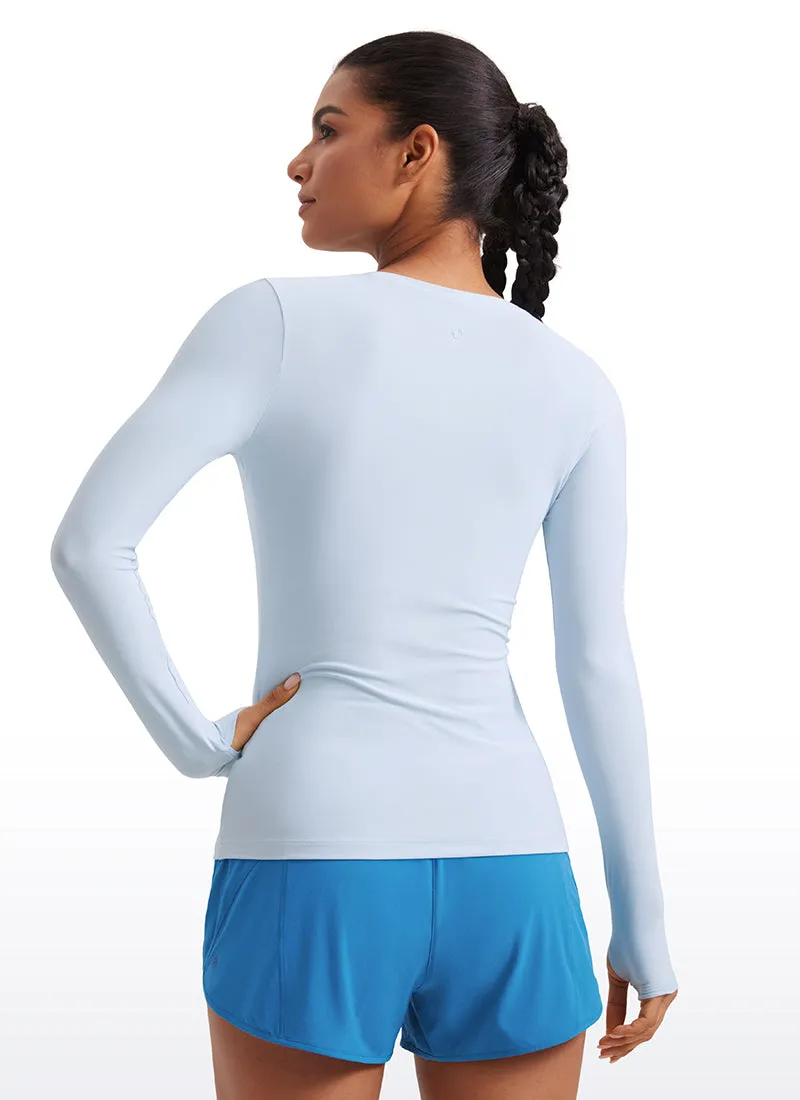 Cloudweight Lightweight Workout Crewneck Long Sleeve with Thumb Hole