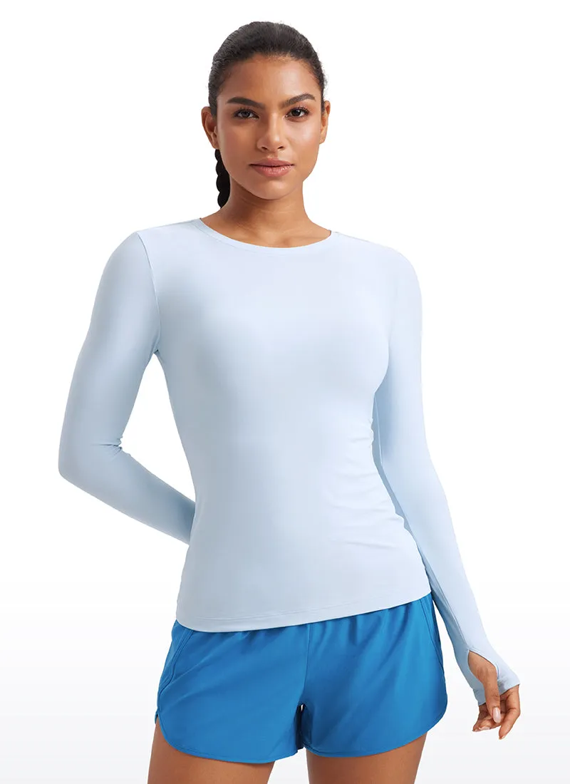Cloudweight Lightweight Workout Crewneck Long Sleeve with Thumb Hole