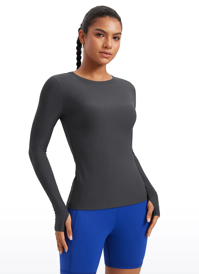 Cloudweight Lightweight Workout Crewneck Long Sleeve with Thumb Hole