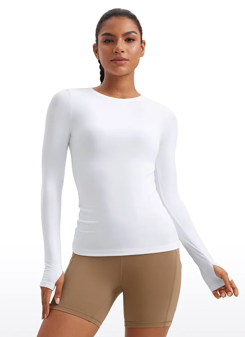 Cloudweight Lightweight Workout Crewneck Long Sleeve with Thumb Hole