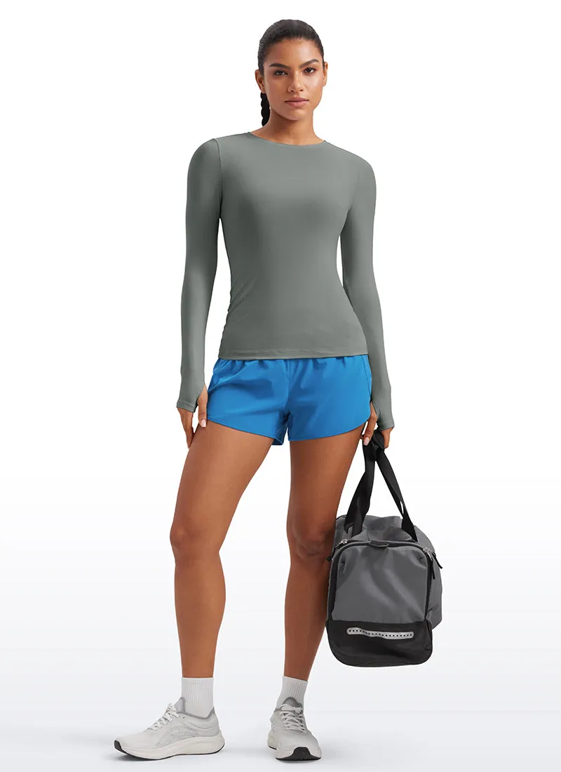Cloudweight Lightweight Workout Crewneck Long Sleeve with Thumb Hole