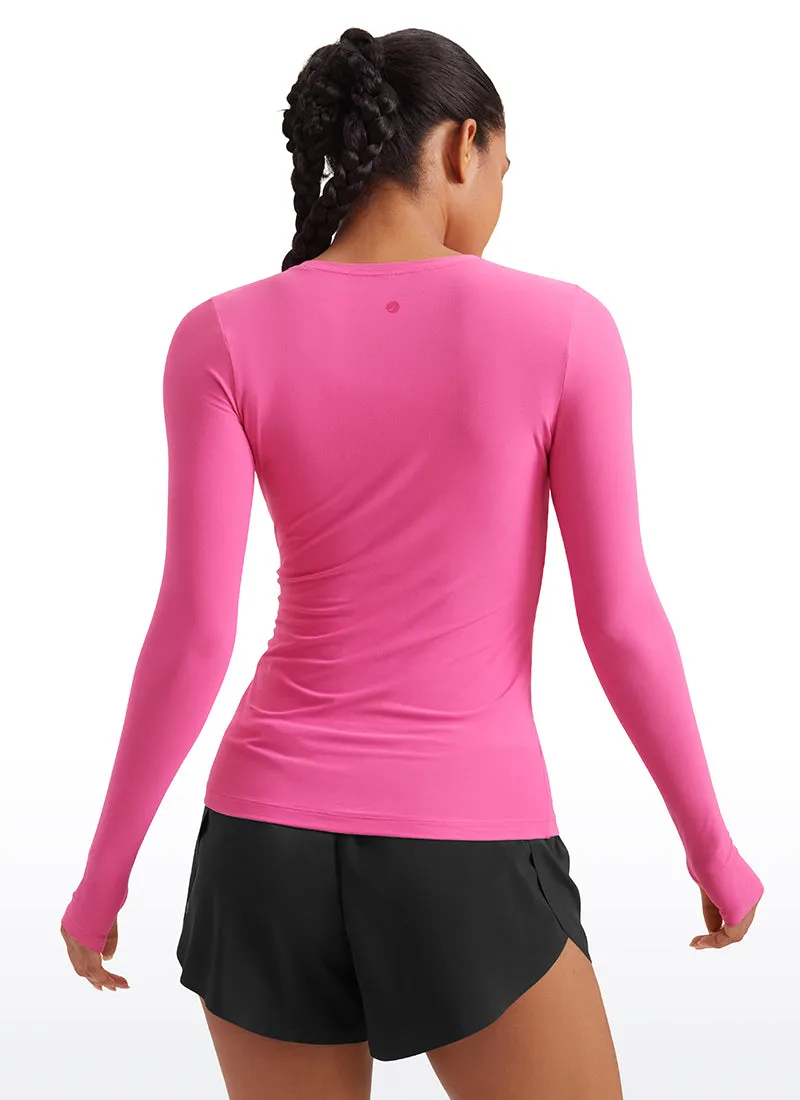 Cloudweight Lightweight Workout Crewneck Long Sleeve with Thumb Hole