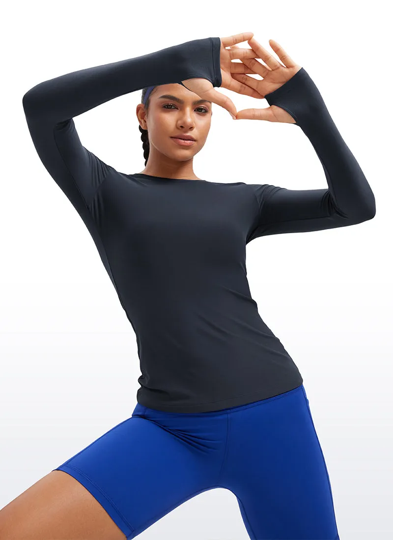 Cloudweight Lightweight Workout Crewneck Long Sleeve with Thumb Hole