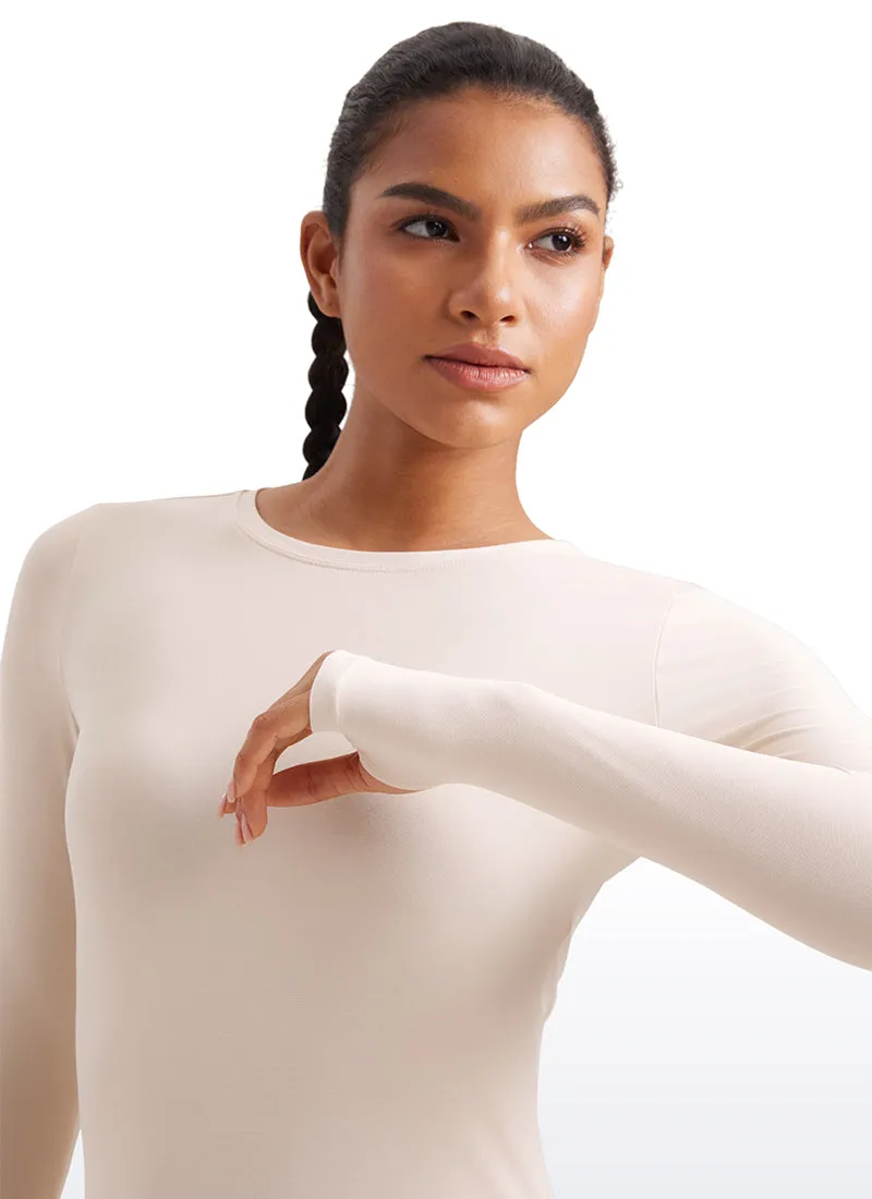 Cloudweight Lightweight Workout Crewneck Long Sleeve with Thumb Hole