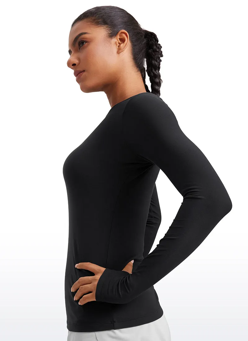 Cloudweight Lightweight Workout Crewneck Long Sleeve with Thumb Hole