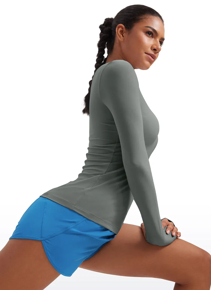 Cloudweight Lightweight Workout Crewneck Long Sleeve with Thumb Hole