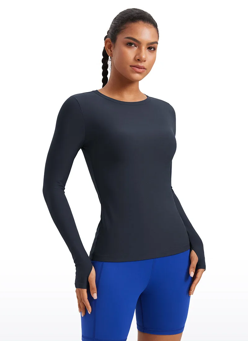 Cloudweight Lightweight Workout Crewneck Long Sleeve with Thumb Hole
