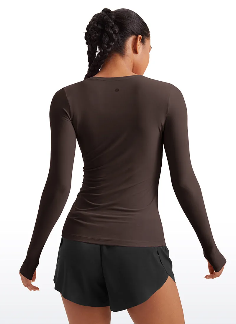 Cloudweight Lightweight Workout Crewneck Long Sleeve with Thumb Hole