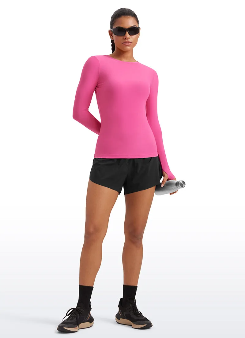Cloudweight Lightweight Workout Crewneck Long Sleeve with Thumb Hole