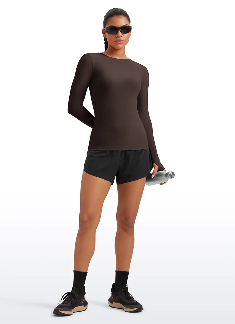 Cloudweight Lightweight Workout Crewneck Long Sleeve with Thumb Hole