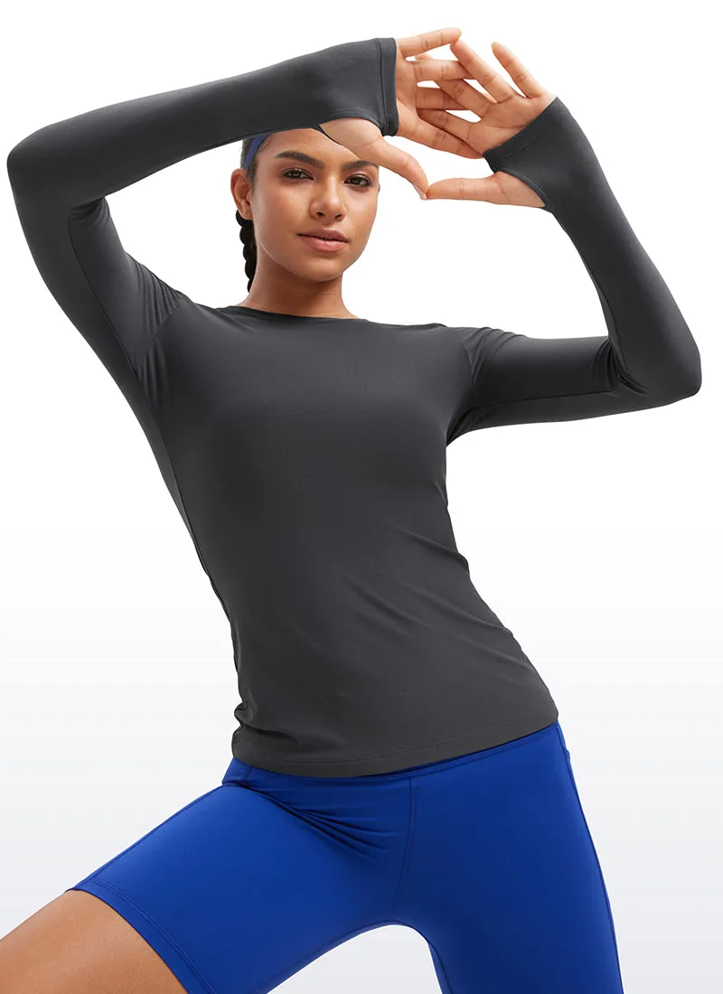 Cloudweight Lightweight Workout Crewneck Long Sleeve with Thumb Hole